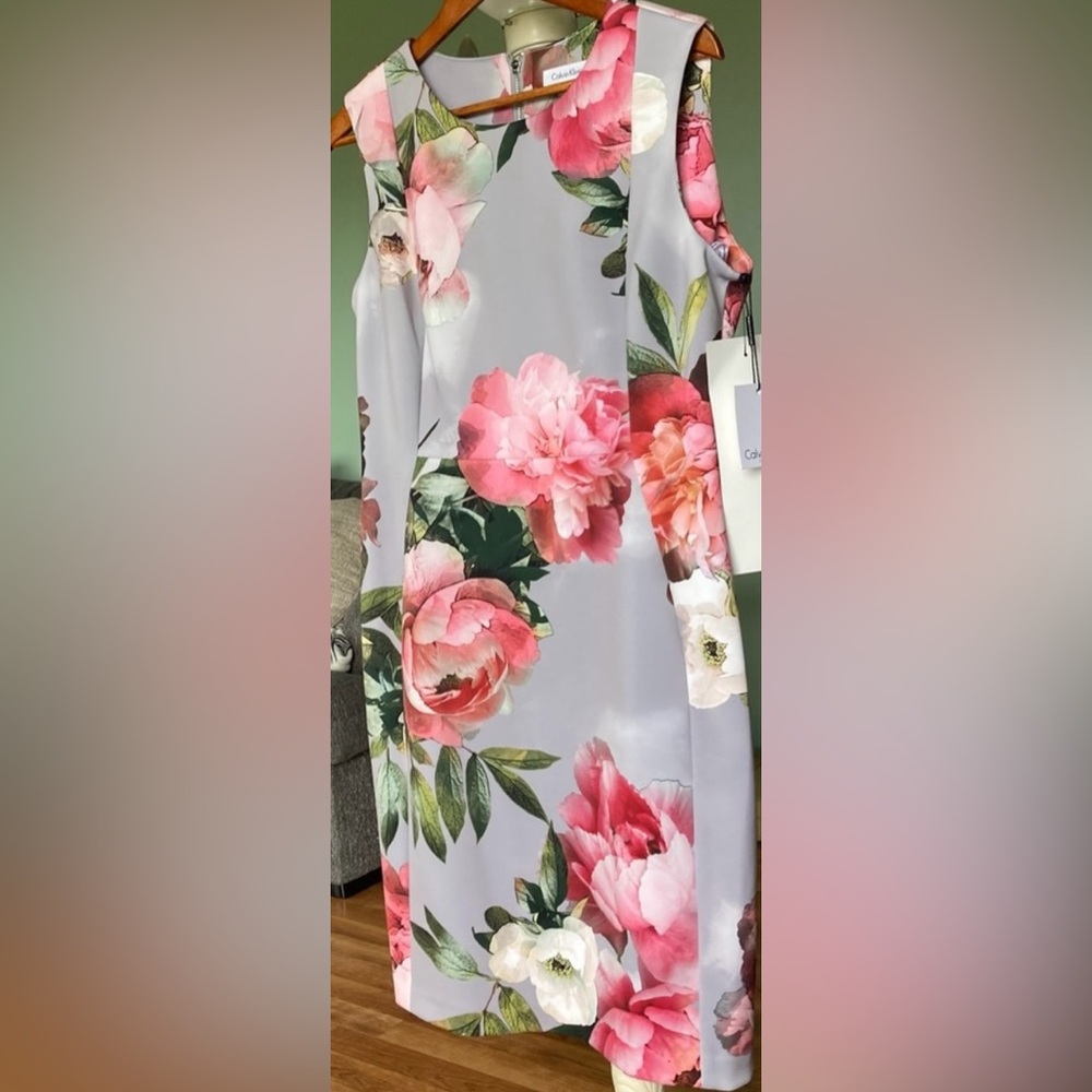 NWT Calvin Klein floral midi